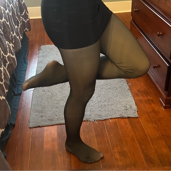 Fleeced Lined Pantyhose transparent tights classy and sophisticated - Picture 11 of 15